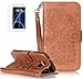 Produktbild Samsung Galaxy S7/S7 Duos/G930(2016) Neu Design Hülle mit Panzerglas,ISENPENK Original Flip Bookstyle Cover Wasserdicht Shockproof Anti Slip Protection Stoßfest Leather Case mit Standfunktion,3D Rose Muster Pattern Wallet Case mit Intern Karte Schlitz,Outdoor Stoßdämpfend Magnetic Closure Handygürtel Wallet Tasche Schutzhülle Leathertasche für Samsung Galaxy S7/S7 Duos/G930(2016) 5.1Zoll-[Rose pattern,braun]+Panzerglas/Schutzfoile/Displayschutzfolie