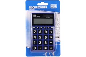 TIPTOP OFFICE TTO DG-555M - Calcolatrice a 12 cifre, Neon Mix