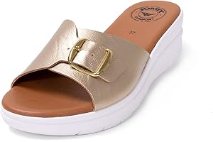 JOMIX Ciabatte Donna Estive Zeppa Comode Anatomiche Made in Italy Pantofole Ortopediche Morbide Sandali Eleganti per Signora