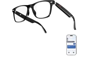 BLESSOURCE AI Smart Glasses, Bluetooth Glasses for Women Men, Translator Device 116 Languages & Accents, Blue Light Filter & Polarized UV Protection Lenses