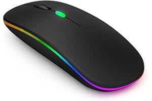 OUSDRA Ratón Inalámbrico Ultrapreciso,Ratón Inalámbrico 2,4G + Bluetooth con USB, Silencioso y Recargable,3 Niveles DPI Ajustable para Oficina y Hogar,Compatible con PC,Portátil,Tablet,Windows,iOS y Android