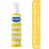Mustela SPF 50+ Y&uuml;ksek Koruma Y&uuml;z V&uuml;cut G&uuml;neş Sprey Suya Dayanıklı T&uuml;m Ciltler ve Aile İ&ccedil;in 200 Ml