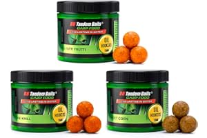Tandem Baits Carp Food Oil Hookers, D'appâts pour carpes, Pêche de la Carpe, Peche, Pop-Ups, Bouillette Carpe, Professionnel Accessoires de Pêche Carpe 18mm 120g