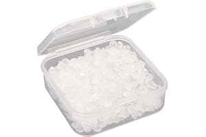 Amcbkyea Lot de 600 fermoirs de sécurité en caoutchouc transparent hypoallergénique pour clous, hameçons et créoles | Fermoirs d'oreille universels transparents en silicone souple