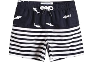 MaaMgic Bañador Niño Ropa de Baño para Niño Secado rápido Interior de Malla Short de Natación Estampado