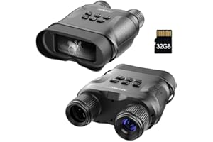 APEXEL Night Vision Binoculars for Complete Darkness-Digital Infrared Night Vision Goggles for Hunting, Spy And Surveillance with 32GB Memory Card