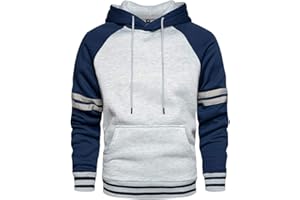 Aotorr Sweat à Capuche Homme Sweat Manche Longue Pull Sport Slim Fit Casual Automne Hiver