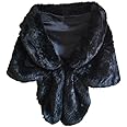 LA CARRIE Women Wedding Faux Fur Long Shawl Bridal Cape Party Stole Winter Scarf Soft Cover Up Shrug Gown Wrap - Product Details - Foto 8