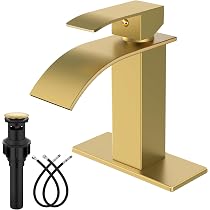 Rubinetto Per Bagno A Cascata Con Maniglia Singola, Rubinetto Per Bagno