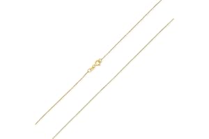 Bling Jewelry Semplice Di Base Ultra Sottile 1Mm Nichel-Free Placcato Oro .925 Sterling Silver Box Collana A Catena Per Le Donne Teen Made In Italy 14 16 18 20 Pollici