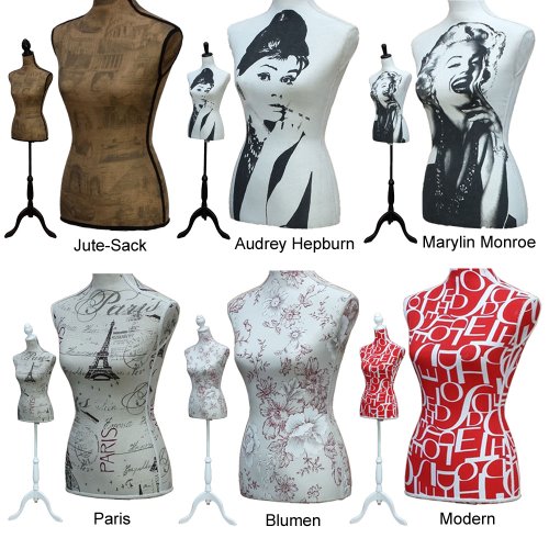 Damen Schaufensterpuppe Schneiderpuppe weiblich 36/38 Schneiderbüste Torso Puppe Marylin Monroe - 2