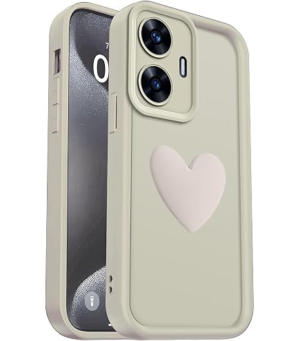 XINYEXIN Cover per Realme 14 Pro 5G, Traslucida Custodia Antiurto Antigraffio con Supporto Anello a 360°, PC + TPU Bumper Case - Blu Cielo