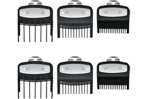 MAKOTO NOBU 6 Pezzi Pettini Per Tagliacapelli, Pettini Guide, Pettini Di Ricambio Da Attaccare Al Tagliacapelli, Perfetti per Tagli Precisi a Casa o in Salone