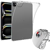 Coverzone iPad Pro 11 ile uyumlu 2024 Kılıf Tablet Nitro Anti Shock Silikon Tamamen Şeffaf G&ouml;r&uuml;n&uuml;ml&uuml; Kapak iPad Pro 11 ile uy