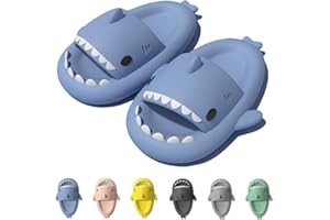 IDEINER Ciabatte Squalo Donna Uomo Nuvola Squali Pantofole Comode Sharky Scarpe Gomma Cloud Shark Slides Slippers Unisex Adulti Taglia EU 36-47