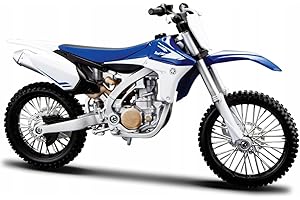 Maisto 20-13021 Bburago Yamaha YZ450F, blu e bianca - Scala 1:12