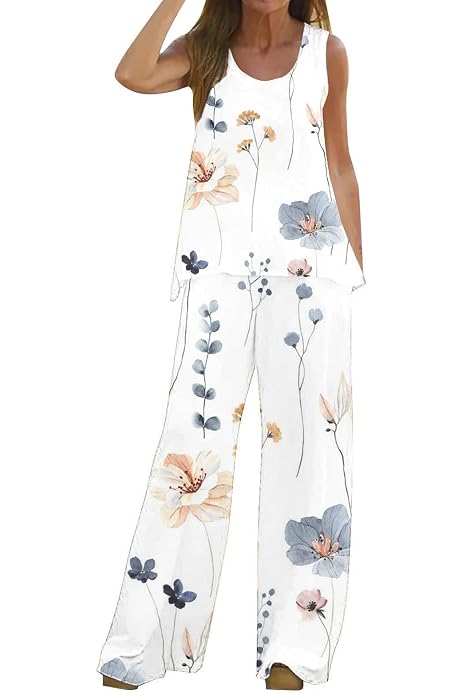 Ensemble Jogging Femme 2 Pièces Coton/Lin - Survêtement Décontracté Été/Automne - Style Streetwear
