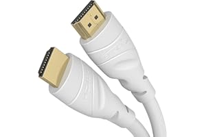 KabelDirekt – 8K & 4K HDMI Kabel – 2m – Entwickelt in Deutschland – Für jedes HDMI-Kabel Setup (10K, 8K@60Hz & 4K@120Hz, High Speed HDMI mit Ethernet, Blu-ray, PS5, Xbox Series, Switch, weiß)