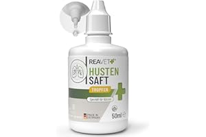 ReaVET Hustensaft Tropfen für Katzen 50ml I Bronchial Liquid I Sekundierend bei Husten & Atemwegsreizungen