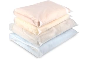 YOOSSO 40 Pcs Ziplock Bags, 50 X 40cm + 40 X 30cm Large Travel Clothes Storage Bags Reusable Clear Storage Bag Zip Lock Seal Bag Waterproof Luggage Organiser for Clothes Shoe Cosmetics Offices Supplies