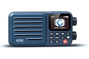 Choyong A8W Internet Radio Portable Smart Receiver WIFI/4G Global Version Radio Speaker with FM,TF Card,All World Radios,for Home with WiFi,Digital Radio,choyoung Navy Blue