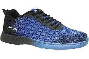 Pyramid Herren Path Lite Seamless Mesh Bowlingschuhe, Schwarz/Königsblau