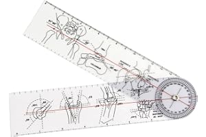 Telituny ortopedisk linjal 15 cm goniometer vinkel medicinsk linjal led ortopedi verktyg instrument gradmätare
