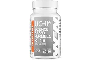 ‎WORLD'S FOOD NUTRITION WFN Approved UC-II - Undenaturiertes Kollagen Typ 2 hochdosiert - 60 Kapseln - Gelenke Komplex mit UC II Collagen, Vitamin C & Boswellia Serrata - Produziert in Deutschland - Extern laborgeprüft