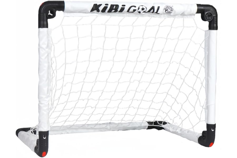 KiBiGOAL Football Goal Indoor Portable Foldable Mini Goal for Kids,Kids Football Goals for the Garden+Indoor+Outdoor,Christmas/Birthday Gift for Children Toys