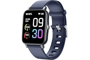 MicLee Damen Herren 1.69 Zoll Smartwatch Fitness Armband Fitness Tracker Schrittzähler Uhr Musiksteuerung Sportuhr Fitnessuhr Smart Watch Kompatibel IOS Android Wasserdicht IP68 Anruf SMS Beachten