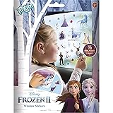 Totum- Set finestre Disney Frozen II con Oltre 70 Adesivi statici e Una Scena di Paesaggio di Anna & Elsa, Colore Bianco, 680