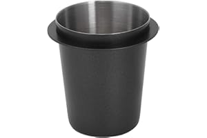 Tiiyee Tasse Doseuse Café 58mm Professionnelle, Gobelet Doseur en Acier Inoxydable pour Expresso Accessoire Barista avec Porte Filtre Doseur à Poudre pour Maison Café Magasin