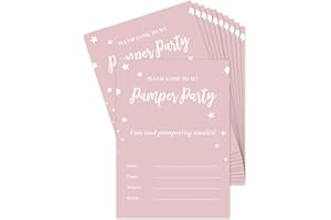 Manta Makes Pamper party invitations for a pamper party, 12 x girls party invitations, princess party invitations, spa party, girls pamper party invites