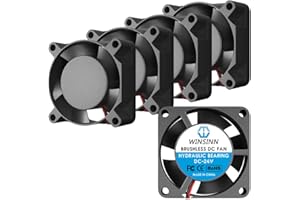 WINSINN Ventilador de 25 mm, 24 V, rodamientos hidráulicos sin escobillas 2510 25 x 10 mm, para mini refrigeración, PCB, notebook/tarjeta gráfica, alta velocidad (paquete de 5 unidades)