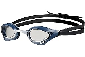 arena Cobra Core Swipe Occhialini Nuoto da Gara Unisex Adulto, Occhialini Piscina con Lenti Curve, Anti-Appannamento, Protezione UV, 5 Ponti Nasali Intercambiabili
