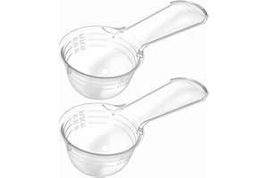 Novaliv 2X Messlöffel 30g robuster Kunststoff Made in Germany präzise Dosierung von Pulvern und Flüssigkeiten für Küche Fitness Haushalt Perfekt für Tee Pulver Waschpulver Scoop Dosierhilfe