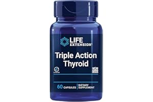 Life Extension, Thyroid Support Complex, con Yodo y L-Tirosina, 60 Cápsulas veganas, Probado en Laboratorio, Sin Gluten, Vegetariano, Sin Soja, No GMO