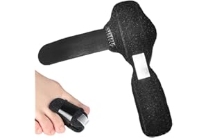ZUWIJEQ Stecca per Dita dei Piedi - Correttore Artiglio, Raddrizzatore Martello, per alleviare il dolore di dita piegate, artigliate, rotte o slogate, Nero - 1 pcs