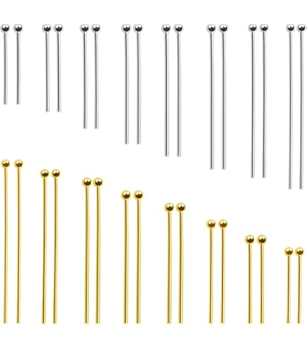 TOAOB 600 Chiodini Occhiello Testa In Metallo 20mm - Per Creazione Gioielli Fai Da Te - Foto 7