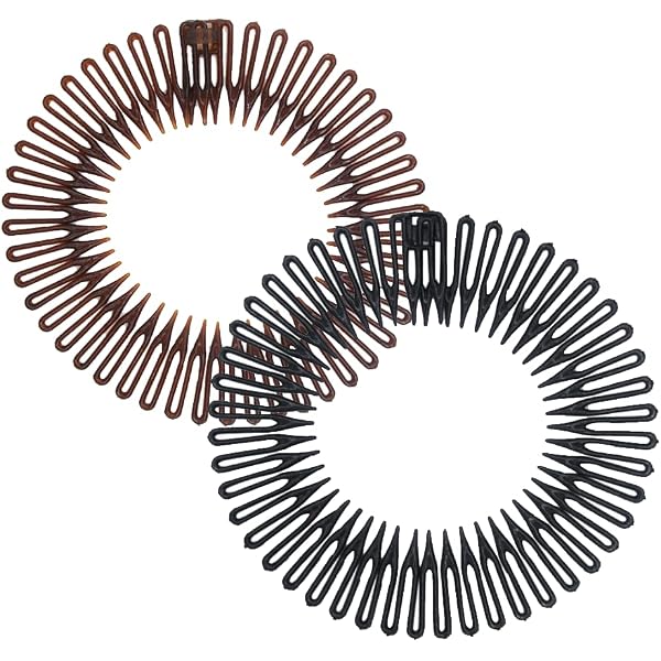 Serre-tête Zigzag 5 Pièces - Bandeaux Plastique Ondulés - Femmes, Hommes, Filles - Pour Yoga, Fitness, Maquillage