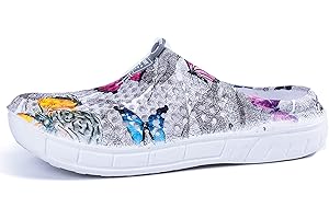 TABREBULL Women's Garden Clogs Shoes Beach Shower Footwear Water Swimming Indoor Outdoor Summer Breathable Slippers