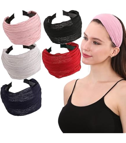 2 Pezzi Fascia Alice Fascia Raso Fascia Per Capelli Donna Ragazza - Foto 6