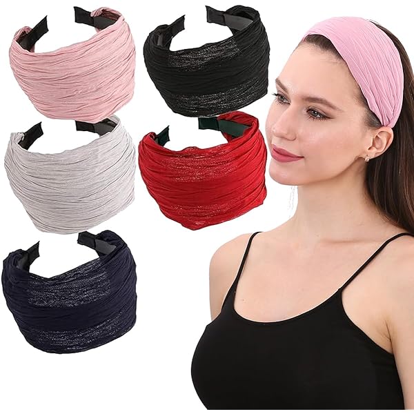 Fasce Di Pizzo In Pizzo,Stretch Fascia Per Capelli 7 Pezzi Donna - Foto 9