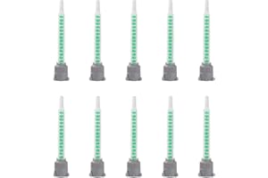 Maotrade 10 Pezzi Miscela Ugelli Tubo per Miscelazione Statica 1:1 Tubi Epossidici Statico Ugello Miscelatore Tubo di Miscelazione Colla AB