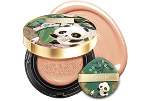 CATKIN Panda Land Foundation Full Coverage, Base de Maquillaje Transpirable con Fórmula Nutritiva y de Larga Duración, Cobertura Construible para Piel Sensible, 15 gr x 2