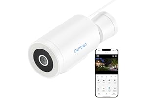owltron 4MP Überwachungskamera Außen,2,4GHz WLAN IP Kamera, Hochauflösung, 10m Nachtsicht, Bewegungserkennung, IP65 Wasserdicht,Alarmmeldung,Vollfarbige Nachtsicht, Zwei Wege Audio