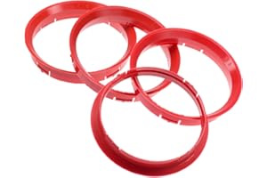 RKC 4X Zentrierringe 76,0 x 72,6 mm rot Felgen Ringe Made in Germany