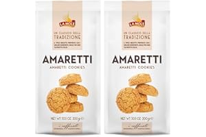 La Mole - Amaretti Biscuits (200g, Pack of 2) | Sweet & Crunchy | Gourmet Artisan Italian Biscuits | Made in Italy