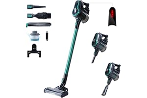 FixtFixer Akku-Staubsauger 25000Pa, Staubsauger Kabellos 6 in 1, Vacuum Cleaner bis zu 55 Min Laufzeit, Akkusauger Kabelloser Staubsauger für Auto,Tierhaare,Zuhause und Hartböden