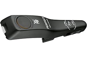 WMF Perfect - Maniglia di Ricambio Completa per Coperchio pentola a Pressione, 2,5 l, 3 l, 4,5 l, 6,5 l, 8,5 l, in plastica, Colore: Nero